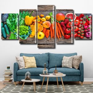 Fruits and vegetables Panel paint by numbers