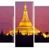 Golden shwedagon pagoda Maynmar Panels paint by numbers