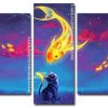 Goldfish And Cat Panels paint by numbers