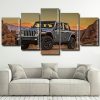 Grey Jeep panels paint by numbers