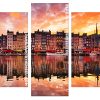 Honfleur reflection Panels paint by numbers