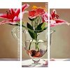 Lilies In Glass panels paint by numbers