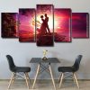 Lovers Silhouette panels paint by numbers