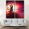 Lovers Silhouette panels paint by numbers