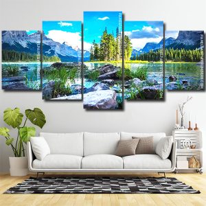 Maligne Canada Landscape Panels paint by numbers