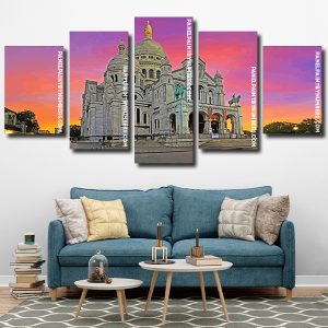 Montmartre Basilica Sacre Coeur panels paint by numbers