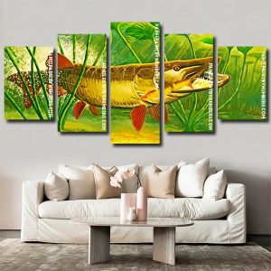 Musky Fish Underwater panels paint by numbers