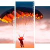 Parachuting At Sunset Panels paint by numbers