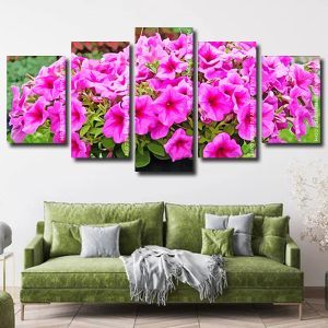 Pink Wave Petunia Panels paint by numbers