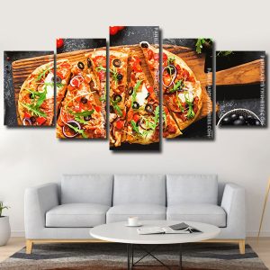 Pizza Slides panels paint by numbers