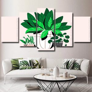 Plants Illustration panels paint by numbers