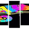 Rainbow Chameleon panels paint by numbers