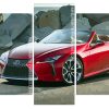 Red Lexus Car Panels paint by numbers