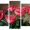 Red Roses Bouquet panels paint by numbers