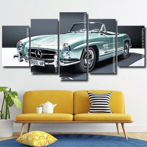 Retro Car panels paint by numbers