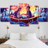 Romantic Couple On Boat Panels paint by numbers