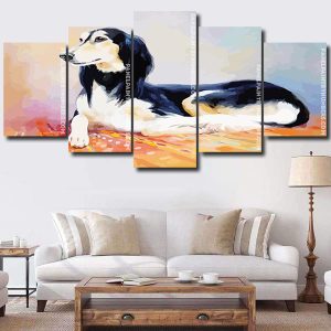 Saluki Dog Art Panels paint by numbers