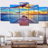 Seascape Sunset Panels paint by numbers