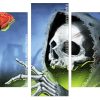 Skull And Rose Panels paint by numbers