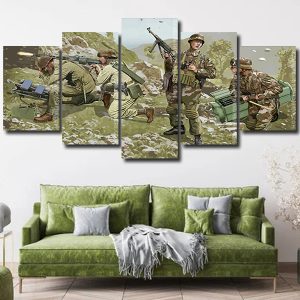 Soldiers In War panels paint by numbers