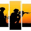 Soldiers Silhouette Panels paint by numbers