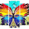 Splatter Butterfly panels paint by numbers