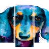 Splatter Dachshund Dog Panels paint by numbers