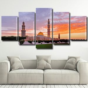 Sultan Qaboos Grand Mosque Muscat Sunset panels paint by numbers