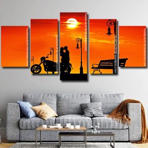 Sunset Lovers Panel paint by numbers