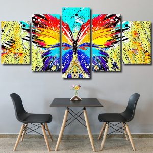 Splatter Butterfly Art Panels paint by numbers