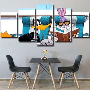 Daffy Duck And Bugs Bunny Panels paint by numbers