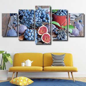 Figs And Grapes Panels paint by numbers