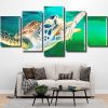 Green Sea Turtle Underwater Panels paint by numbers