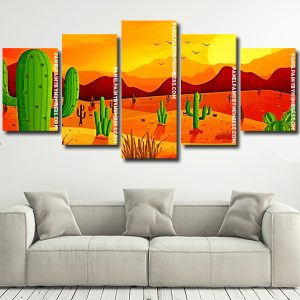 Cactus Plants Deserts Panels paint by numbers