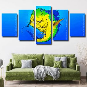 Mahi Mahi Fish Panels paint by numbers