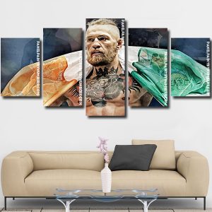 UFC Mcgregor With Irish Flag Panels paint by numbers