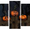 The Halloween Pumpkins panels paint by numbers