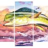 The Mahi Mahi Fish panels paint by numbers