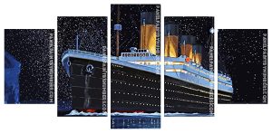 Titanic Ship panel spaint by numbers