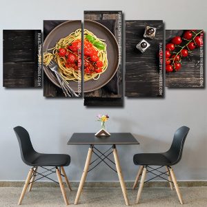 Tomato Pasta Food panels paint by numbers