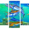 Tuna And Mahi Mahi Undersea Panels paint by numbers