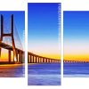 Vasco da Gama Bridge Portugal Panels Paint by numbers