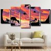 Wild Animals Silhouette panels paint by numbers