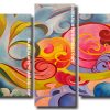 aesthetic abstract art Panels paint by numbers