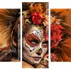 aesthetic sugar skull woman panels paint by numbers