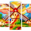 Aesthetic Windmill panels paint by numbers