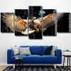 bald eagle Flying Panel paint by numbers