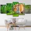 bengal tiger in the water panels paint by numbers