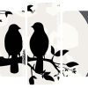 Birds Silhouette panels paint by numbers