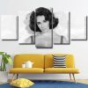 black and white Elizabeth Taylor Panel paint by numbers